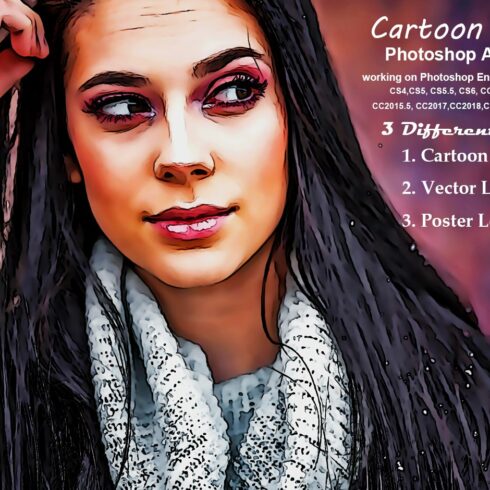 Cartoon Art Photoshop Actioncover image.