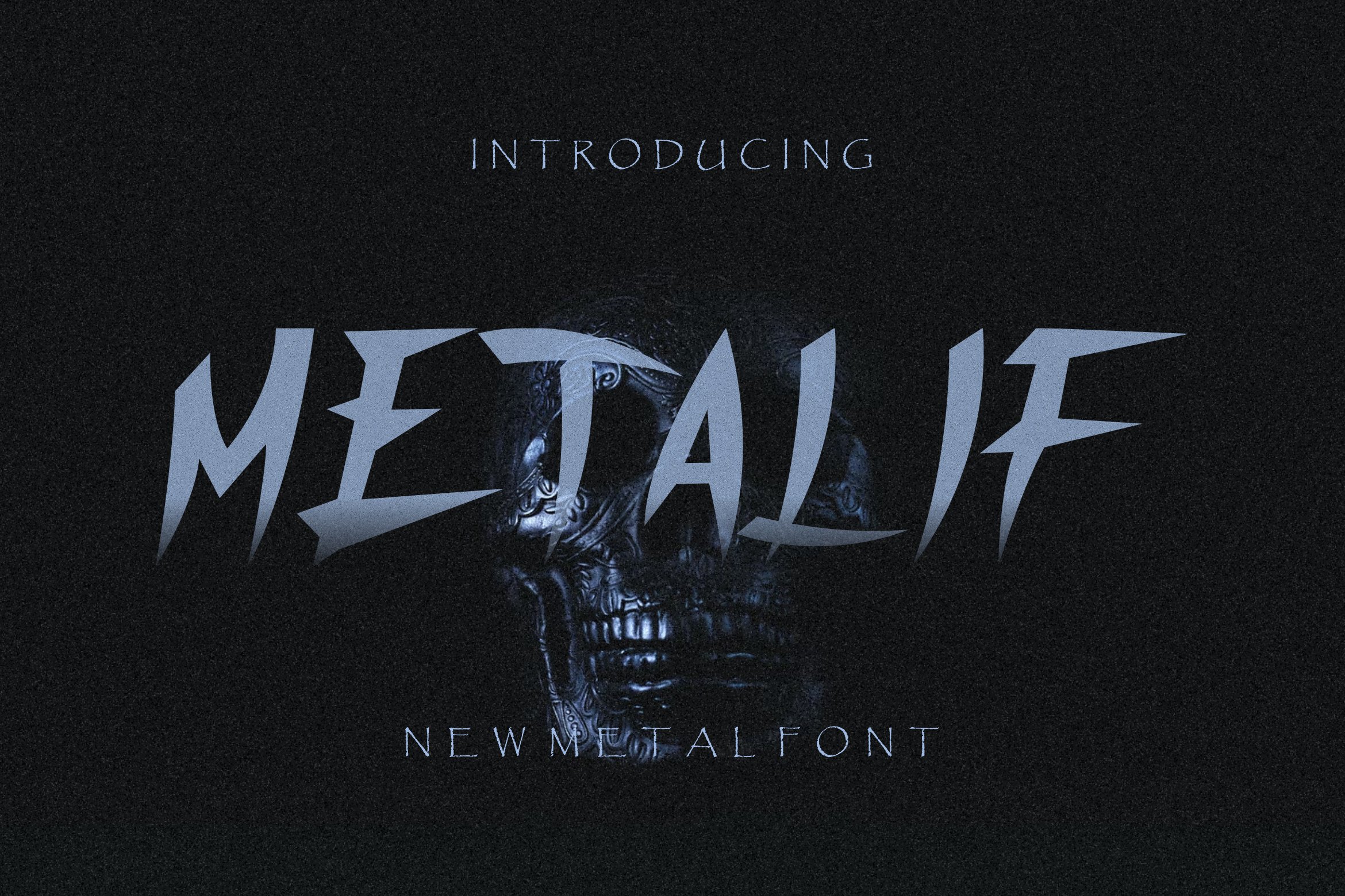 Metalif font preview image.