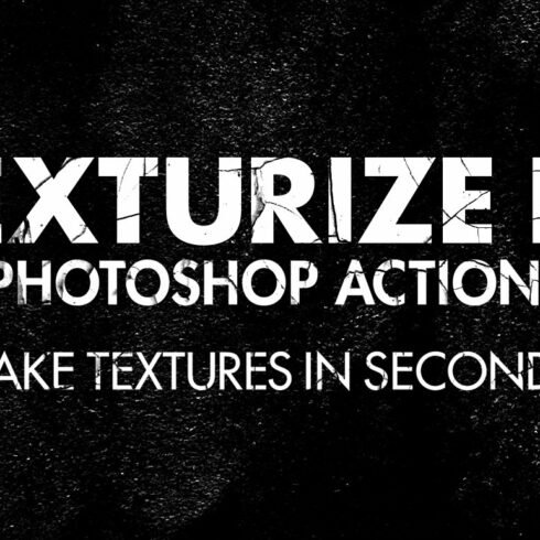Texturize It! Photoshop Actionscover image.