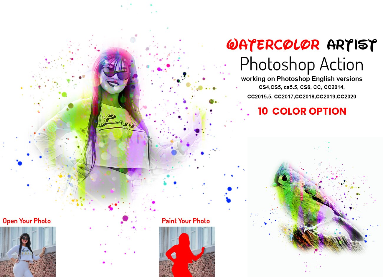 Watercolor Artist Photoshop Actioncover image.