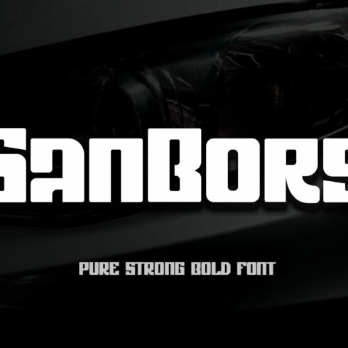 Sanbors - Bold Font cover image.