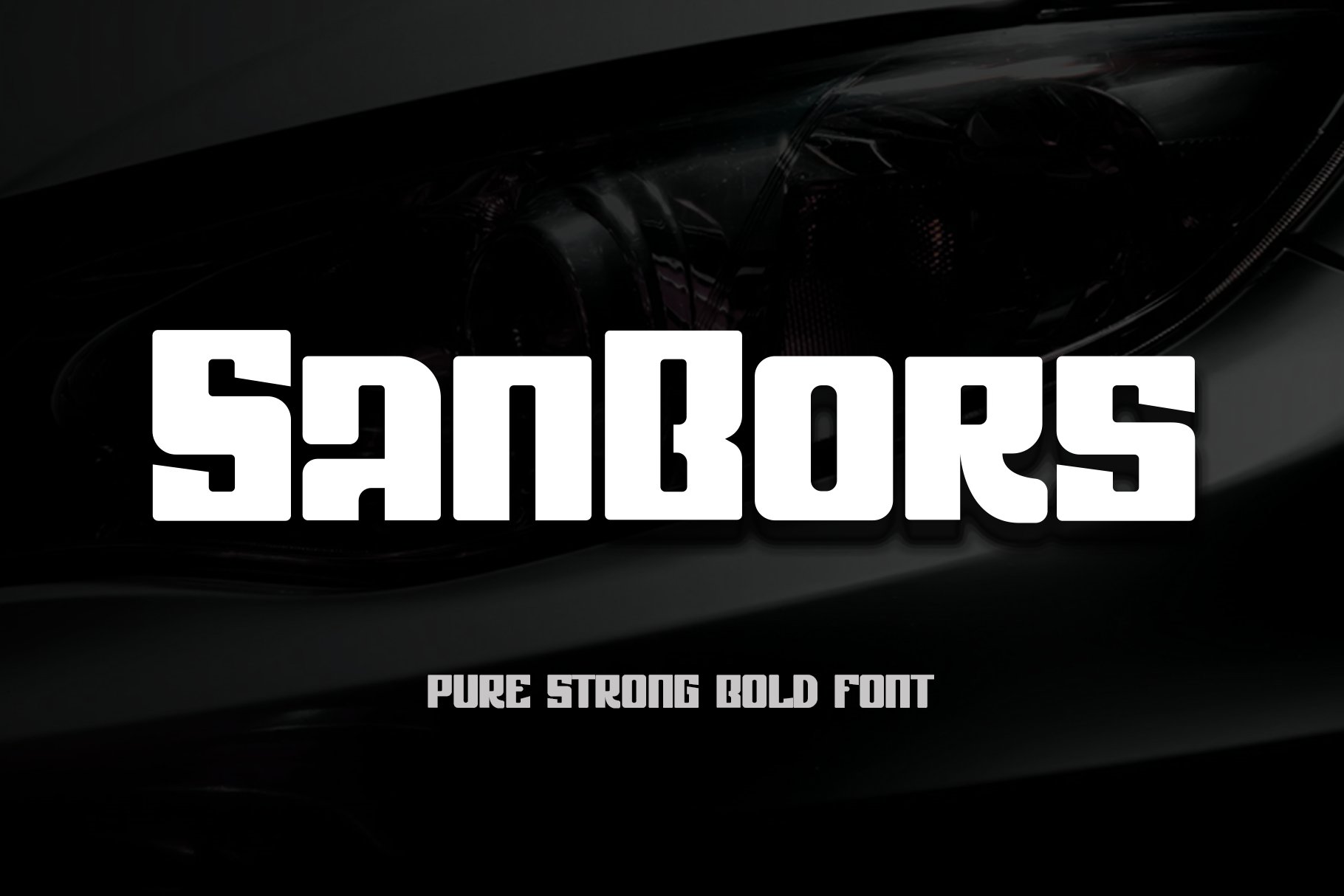 Sanbors - Bold Font cover image.