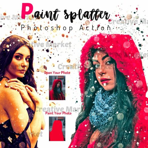 Paint Splatter Photoshop Actioncover image.