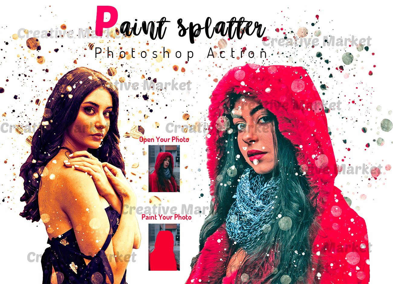 Paint Splatter Photoshop Actioncover image.