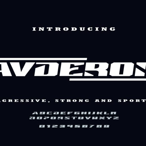 Avderon - Aggressive Font cover image.