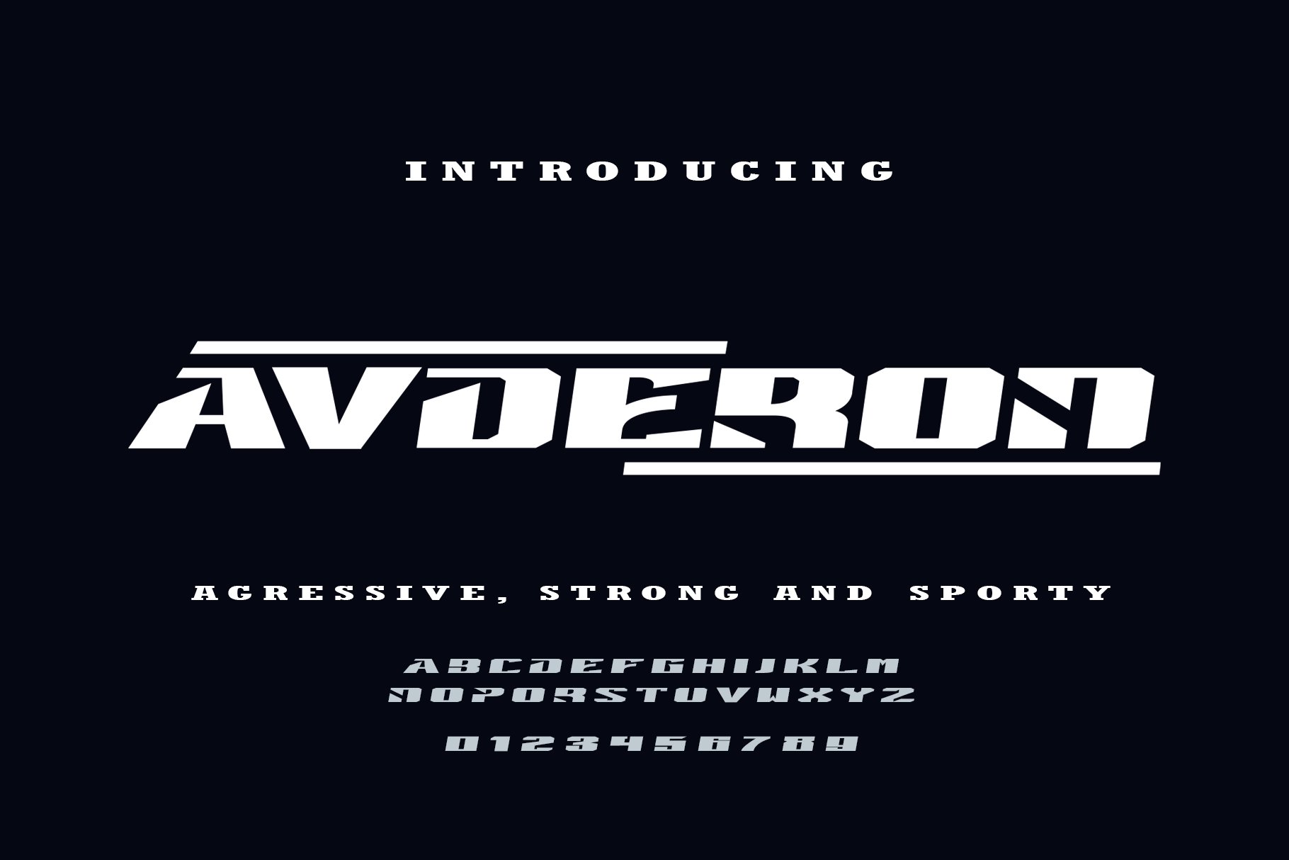 Avderon - Aggressive Font cover image.