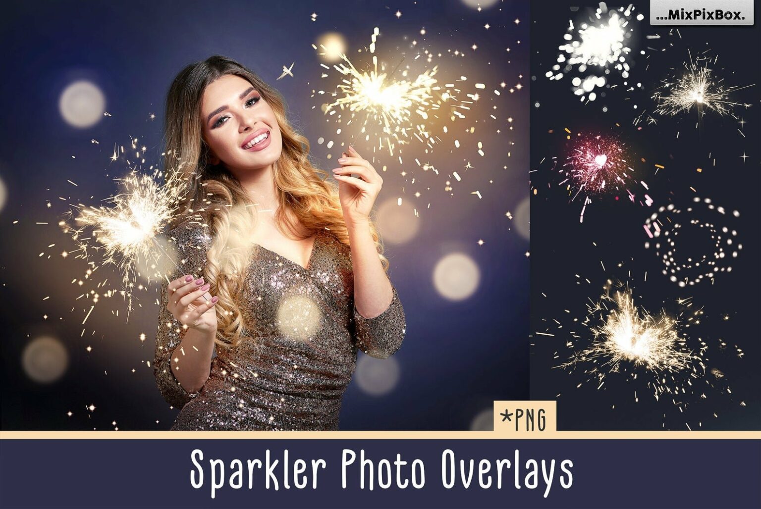 Sparkler Photo Overlays – MasterBundles