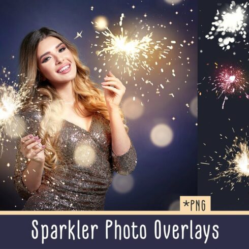 Sparkler Photo Overlayscover image.