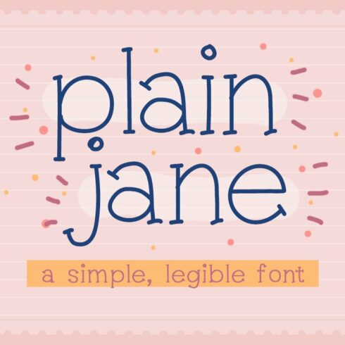 Plain Jane Font cover image.