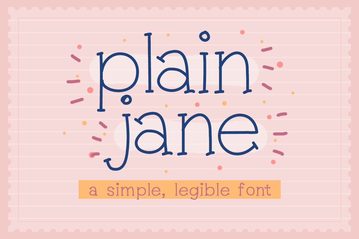 Plain Jane Font cover image.