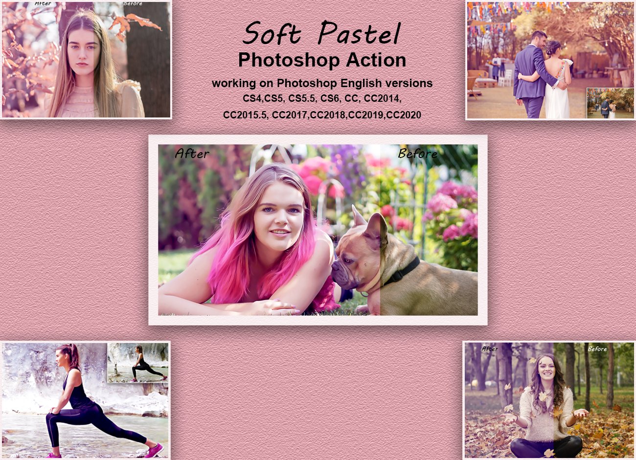 Soft Pastel Photoshop Actioncover image.