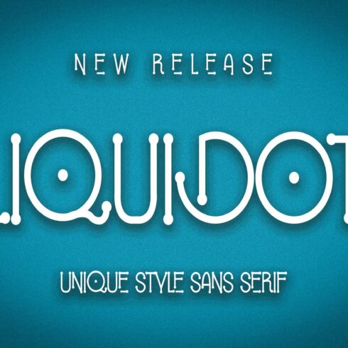 Liquidot - Display Fontcover image.