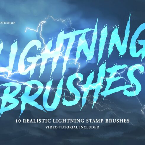 Realistic Lightning Pro Brushescover image.