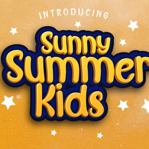 Sunny Summer Kids Font cover image.