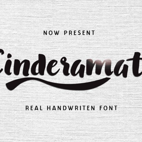 Cinderamata - Handwritten Font cover image.