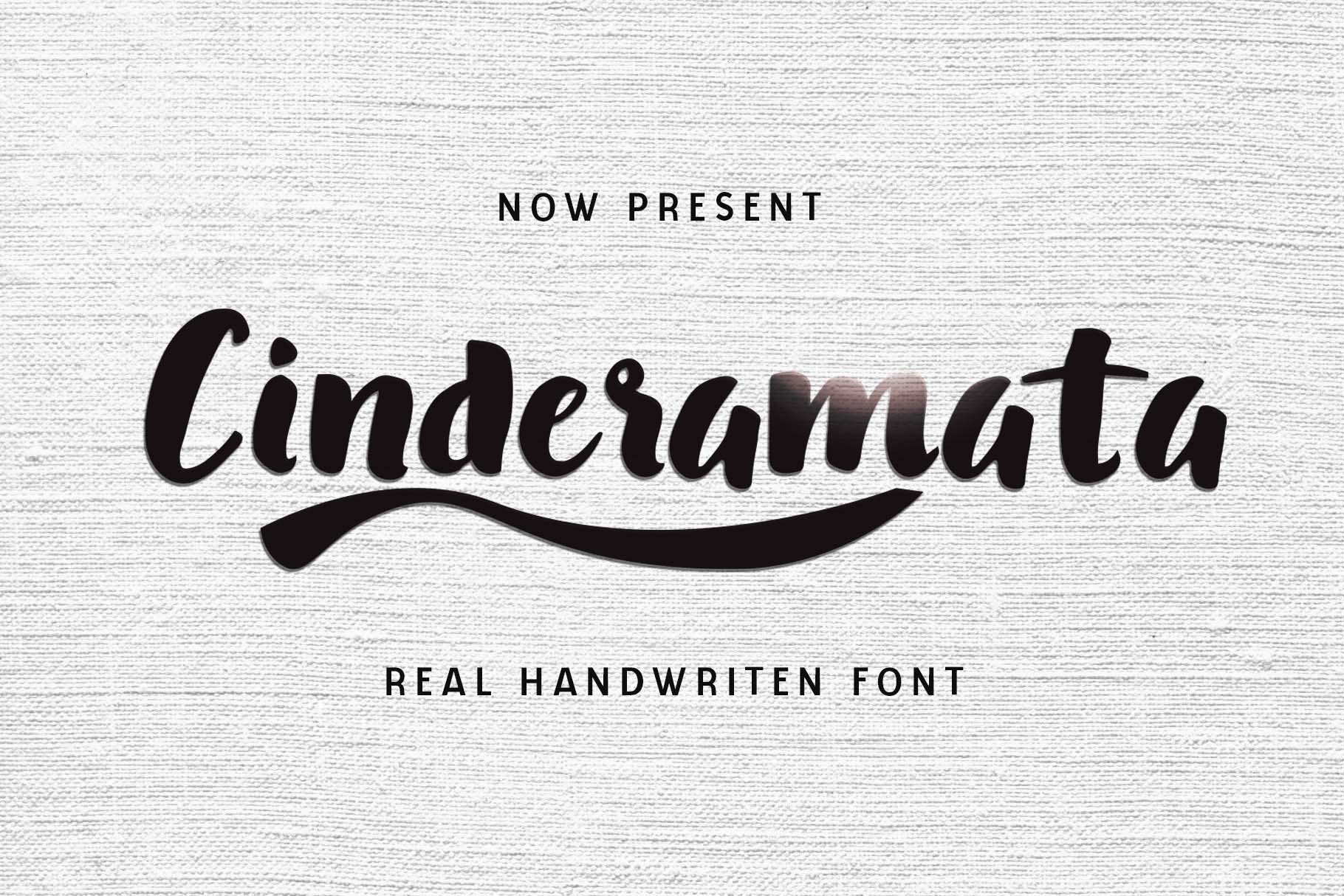 Cinderamata - Handwritten Font cover image.