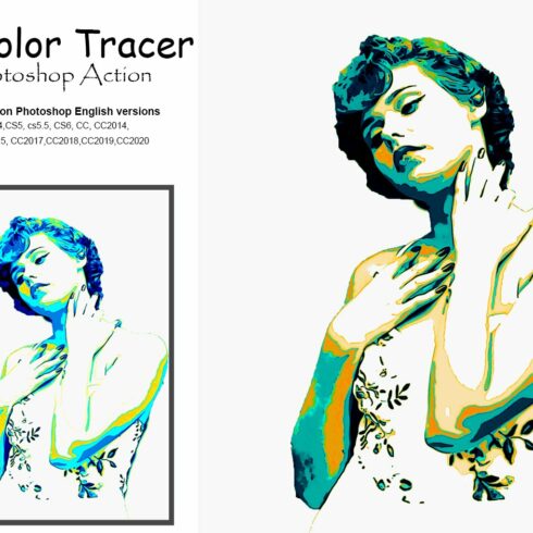 Tricolor Tracer Photoshop Actioncover image.