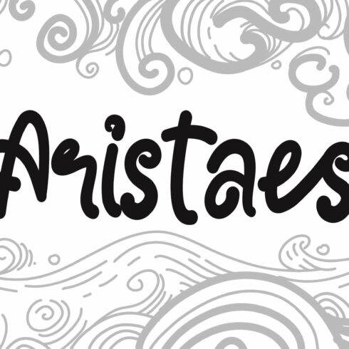 Aristaes - Handwritten Font cover image.