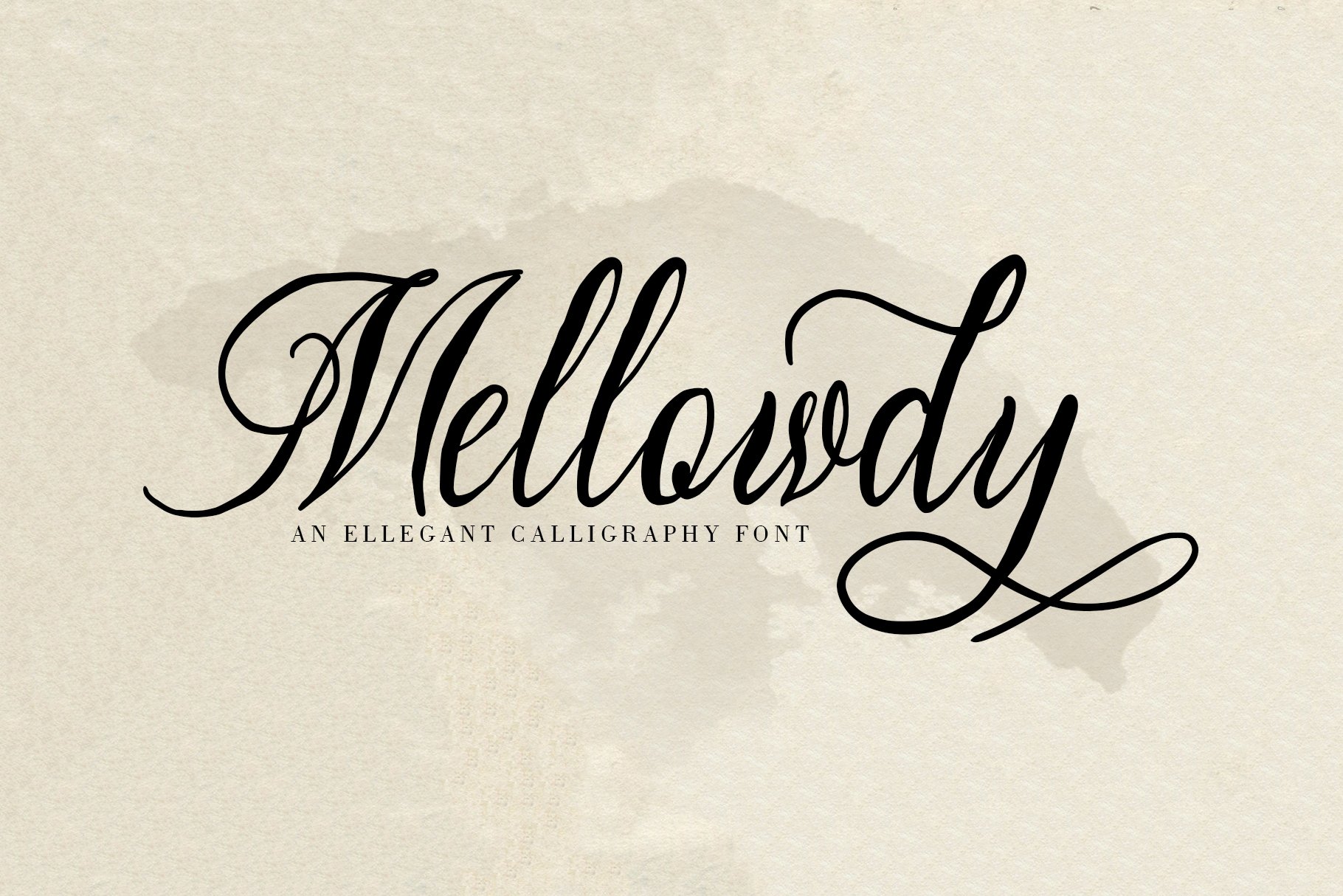 Mellowdy | A Calligraphy Script Font cover image.