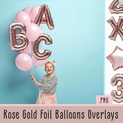 Rose Gold Foil Balloons Overlayscover image.