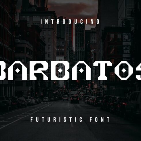Barbatos Futuristic Font cover image.
