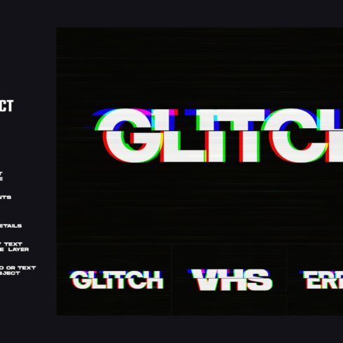 Glitch text effectcover image.