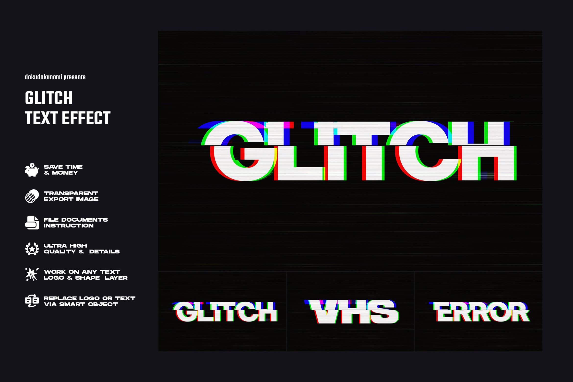 Glitch text effectcover image.