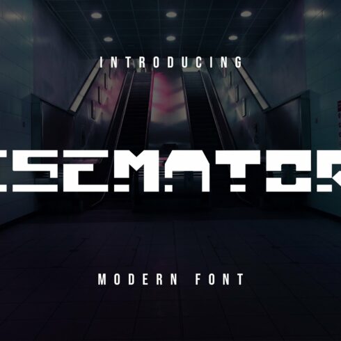 Isemator Modern Font cover image.