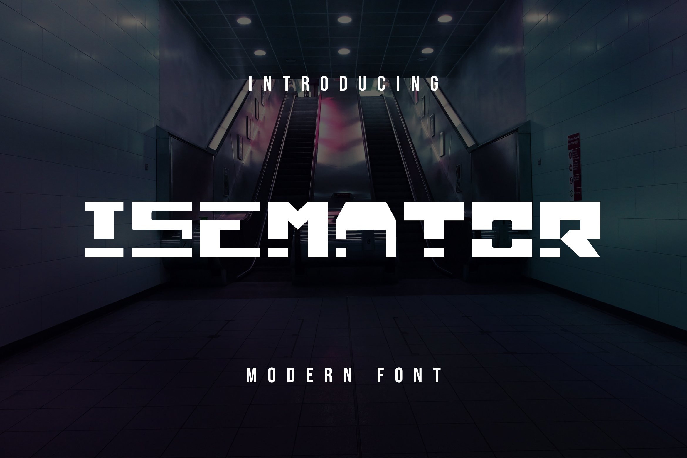 Isemator Modern Font cover image.