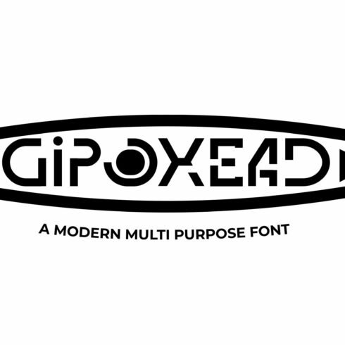 Gipoxead - Modern Display Font cover image.