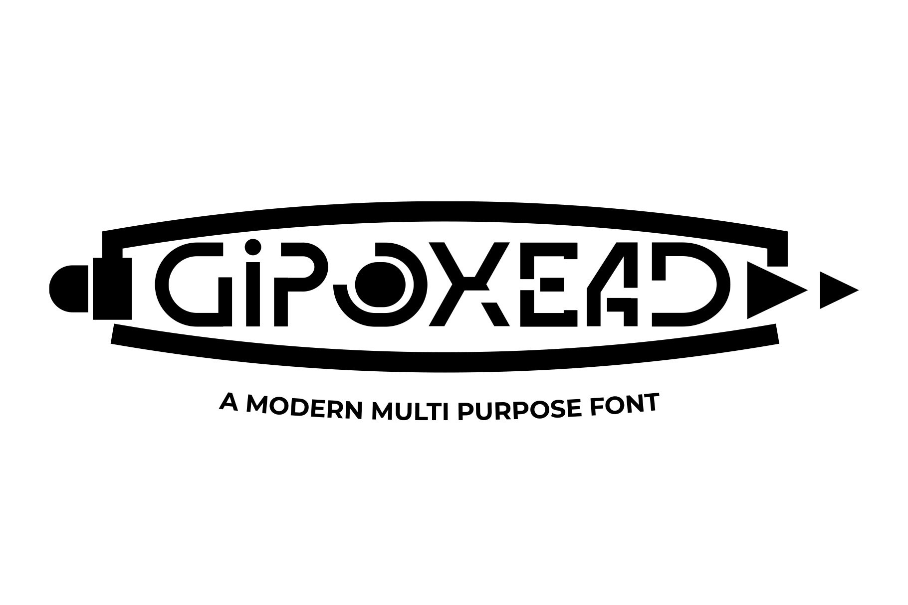 Gipoxead - Modern Display Font cover image.