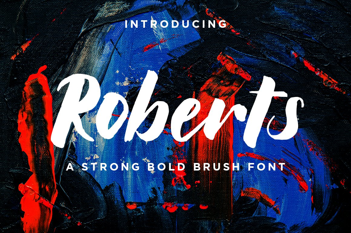 Roberts // Strong Bold Brush Script cover image.