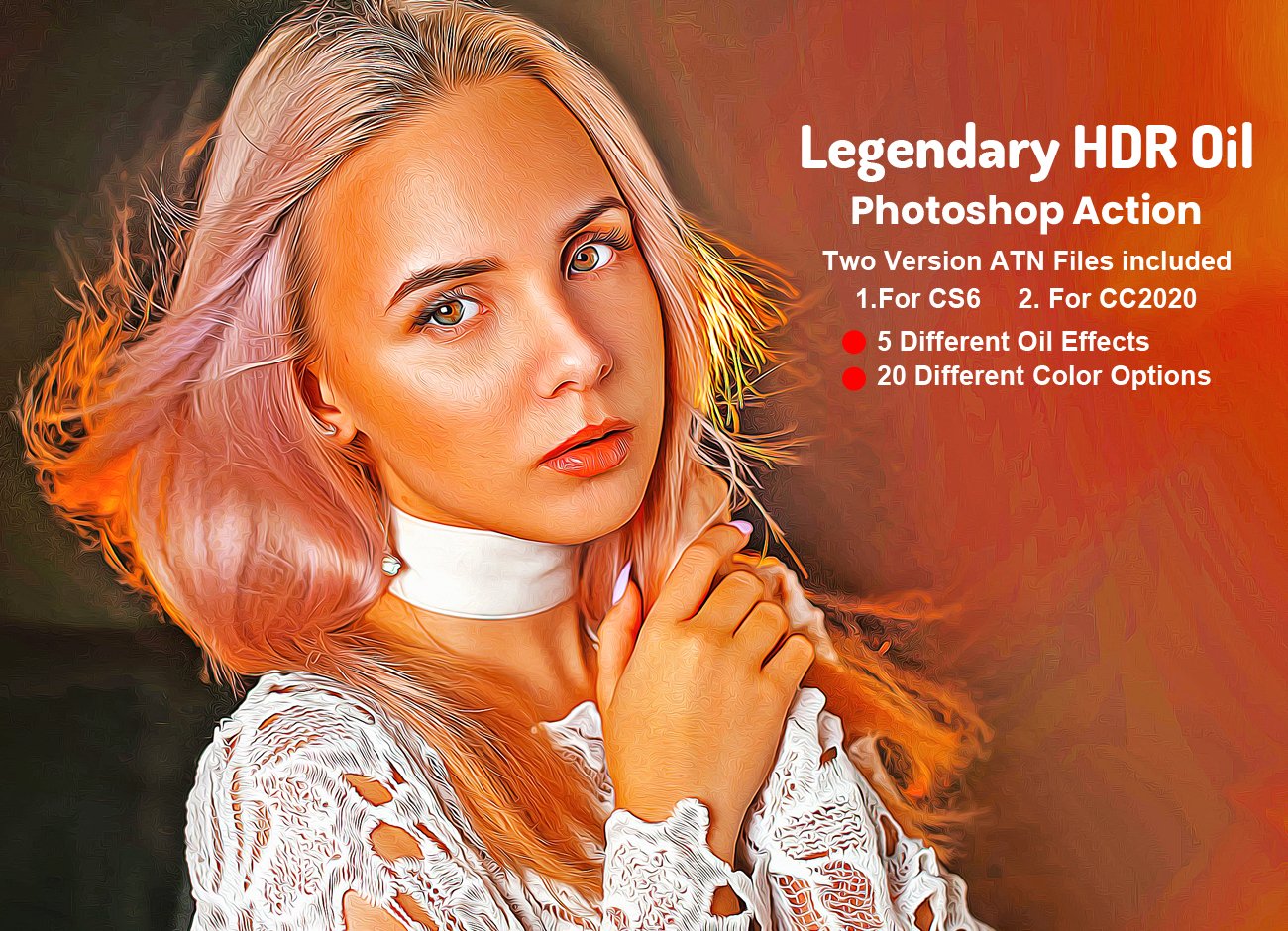 Legendary HDR Oil Photoshop Actioncover image.
