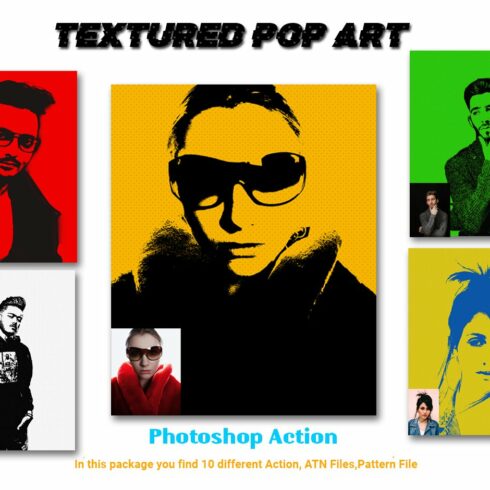 Textured Pop Art Photoshop Actioncover image.
