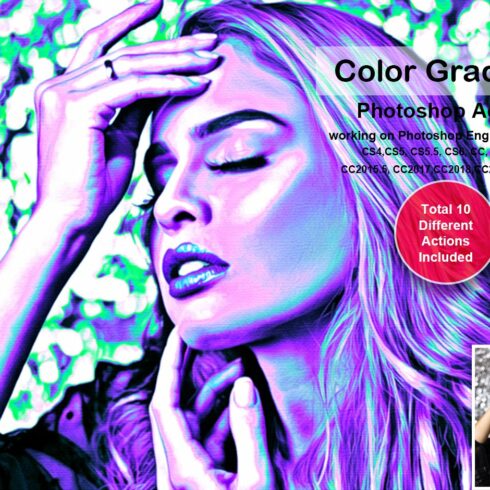 Color Gradient Photoshop Actioncover image.