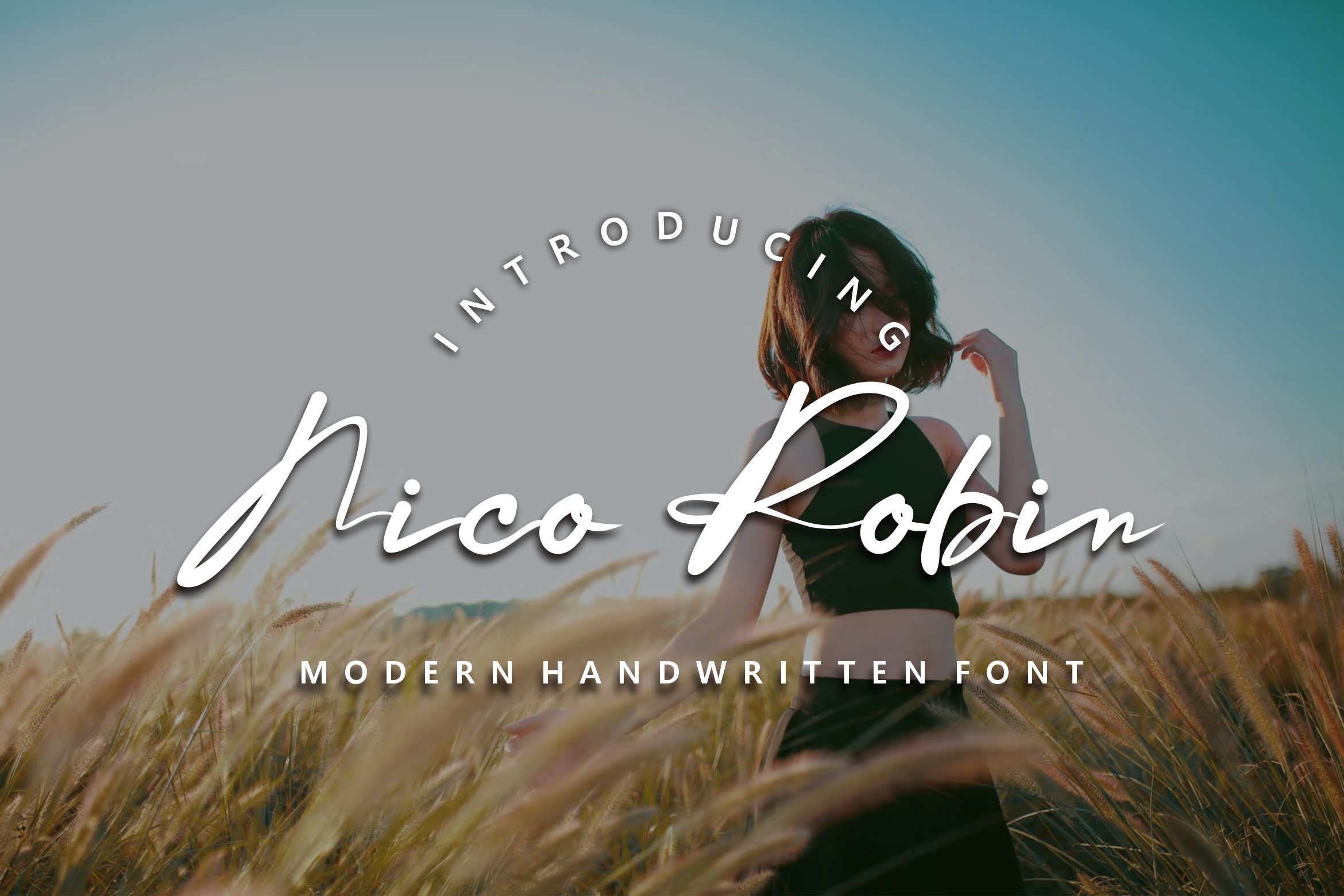 Nico robin hand written font cover image.