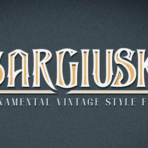 Sargiusk - Vintage Fontcover image.