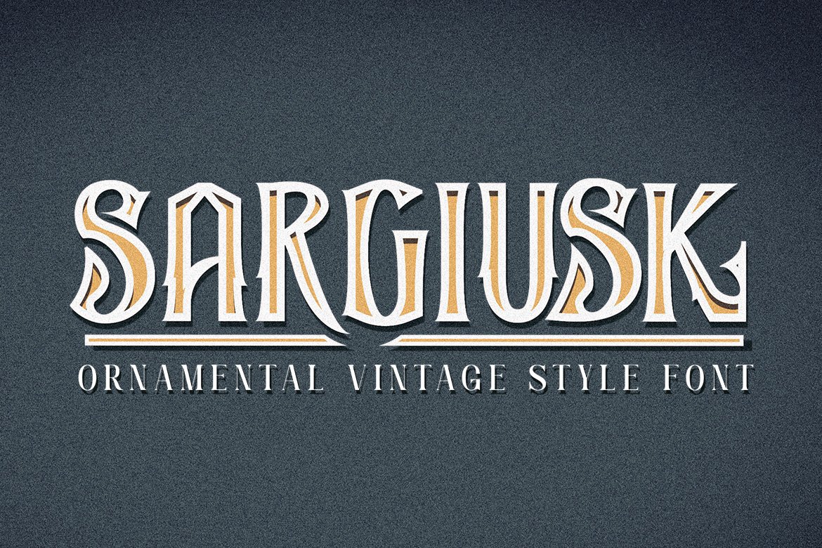 Sargiusk - Vintage Fontcover image.