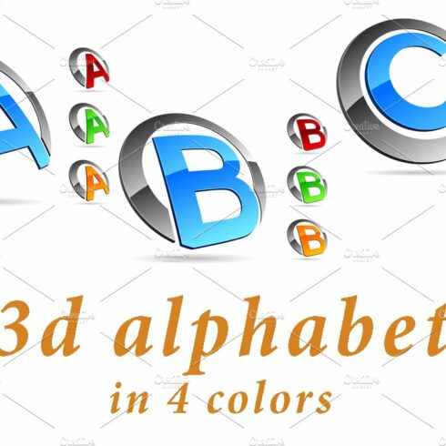 ABC - color 3d alphabet cover image.