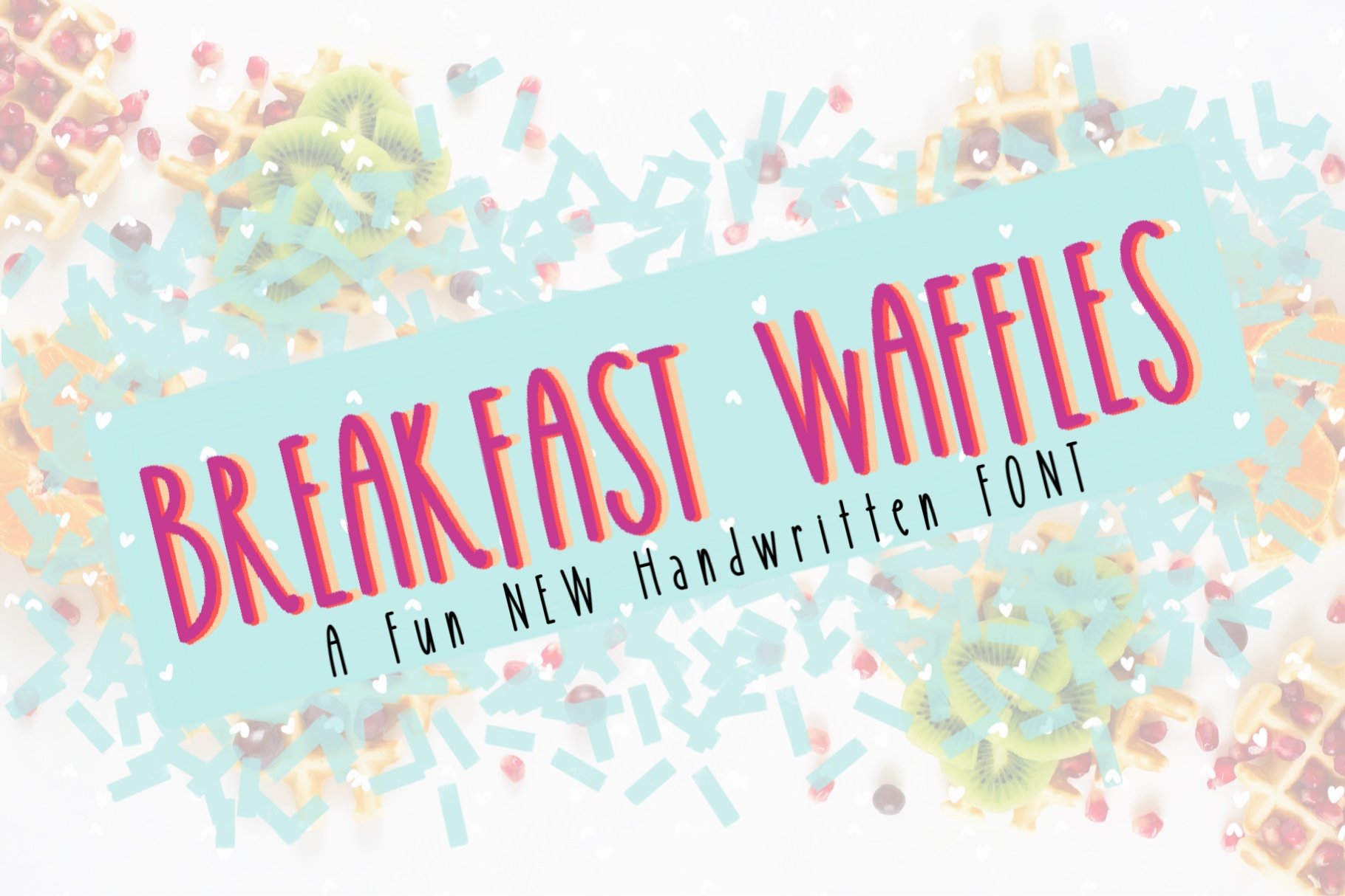 Breakfast Waffles Font cover image.