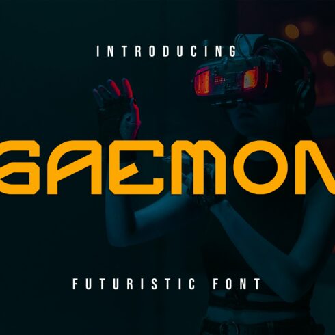Gaemon Futuristic Font cover image.