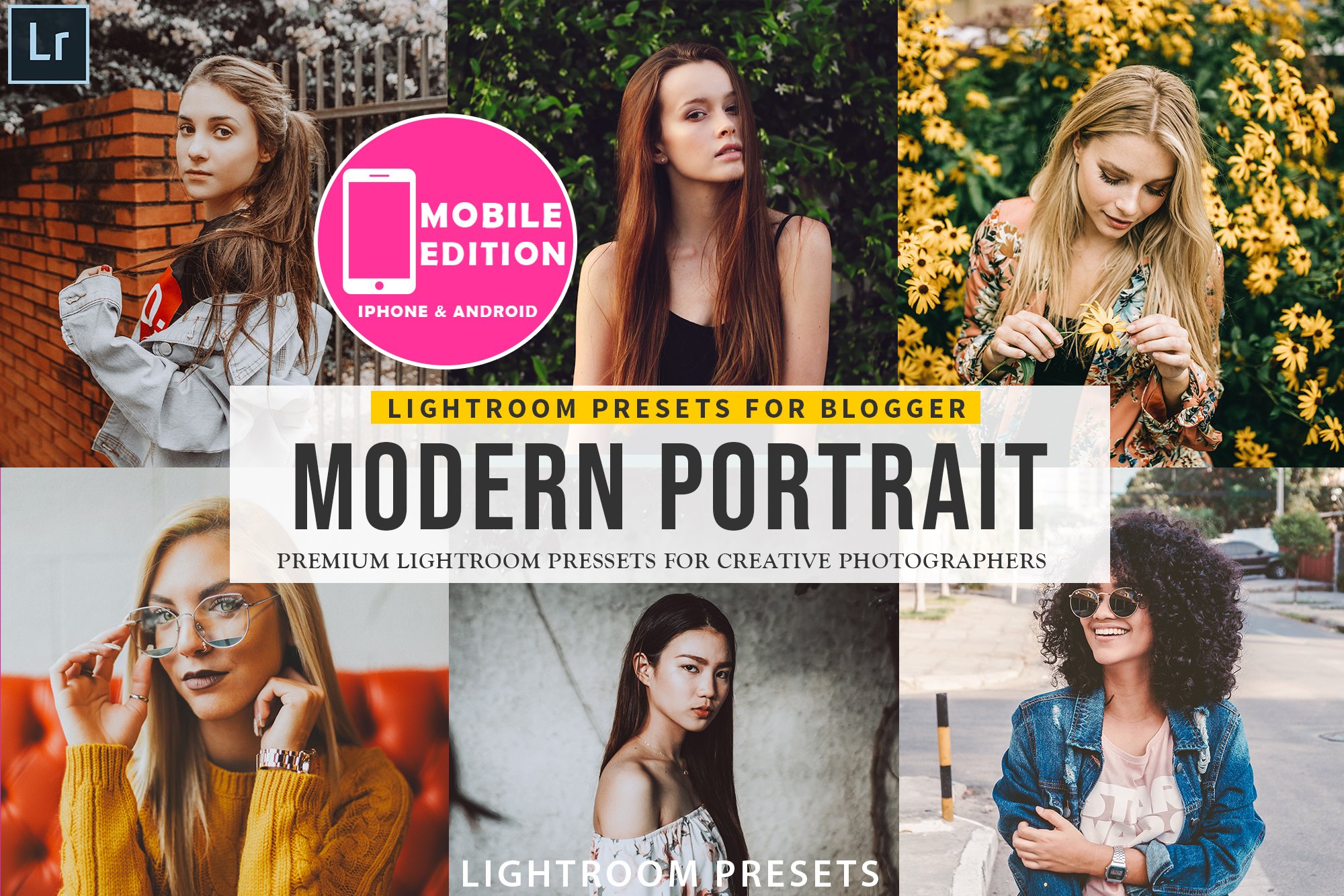 Modern Portait Presets Lightroomcover image.