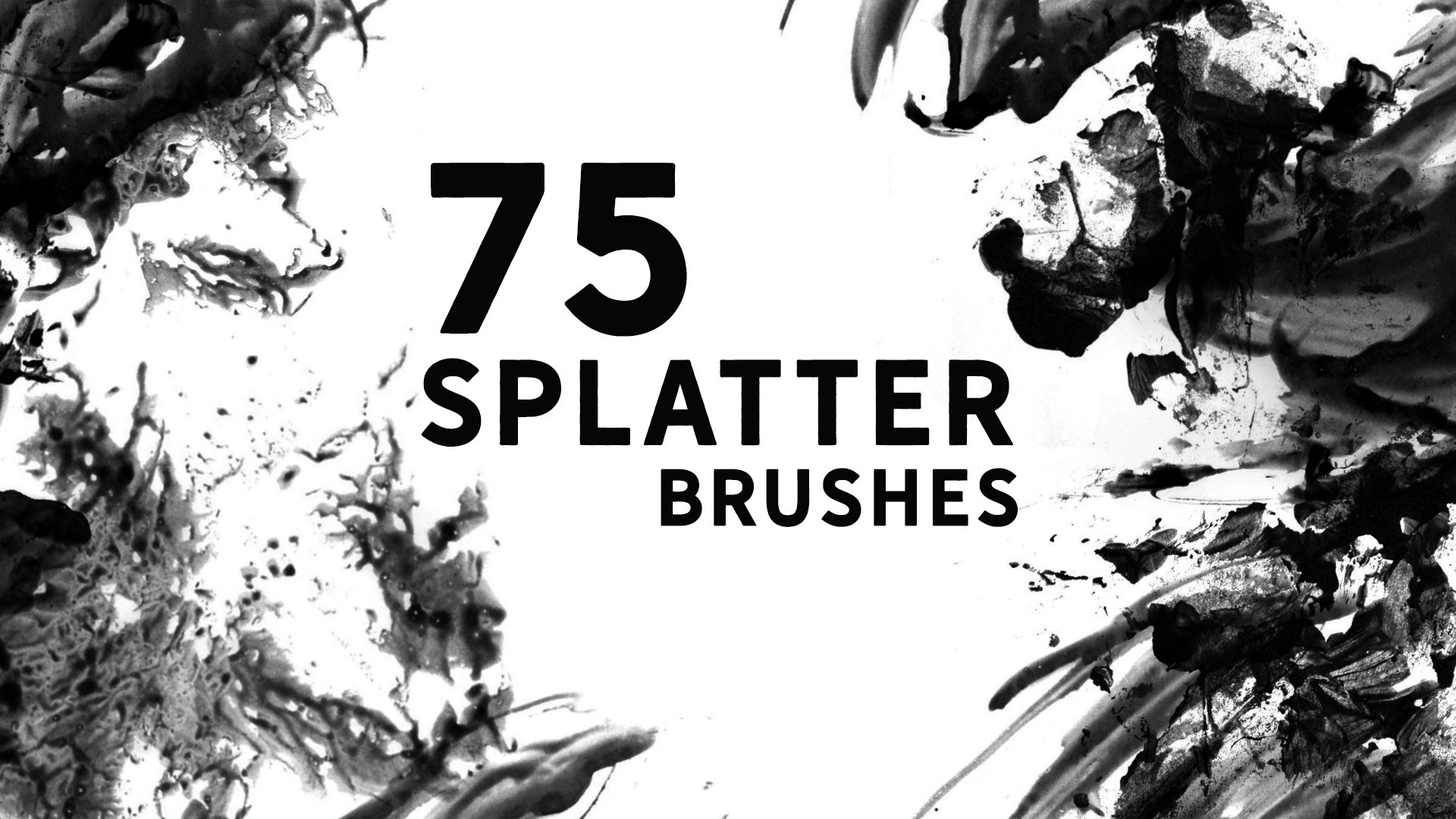 Splatter Photoshop Brushescover image.