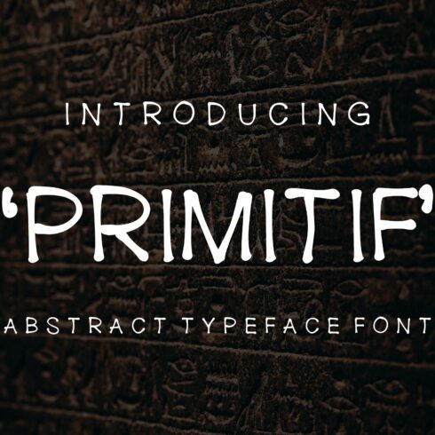 Primitif Abstract Font cover image.