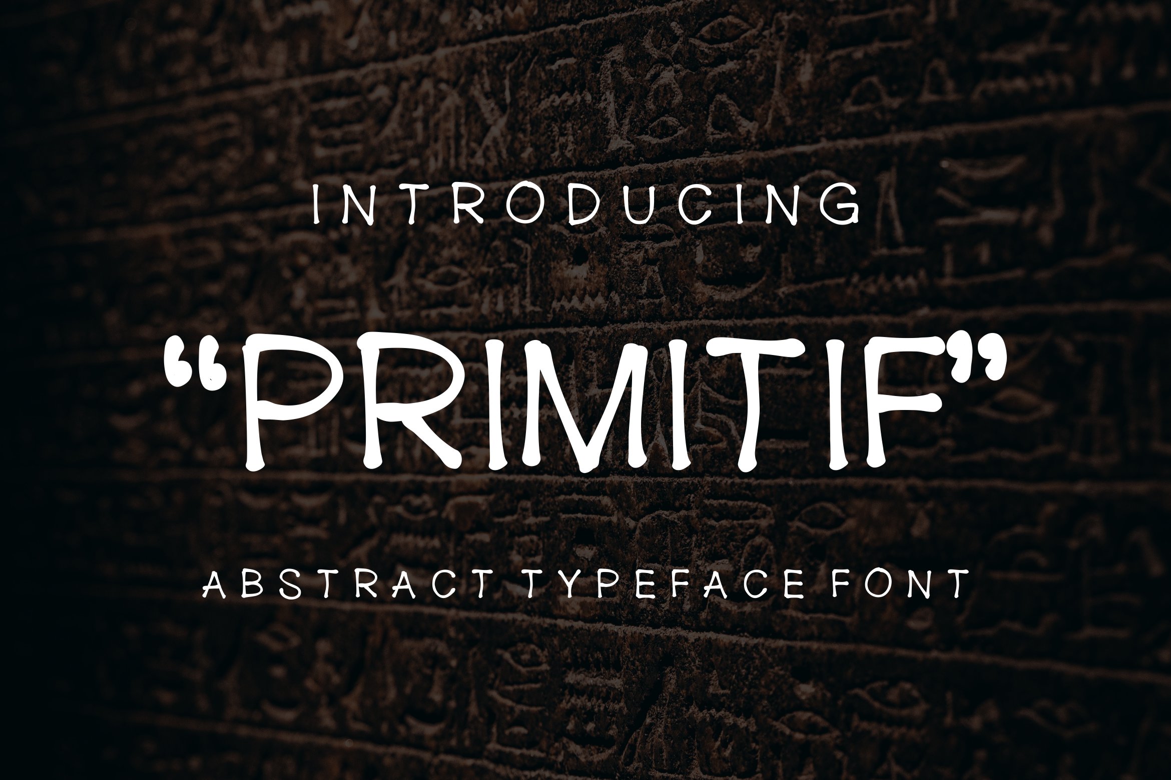 Primitif Abstract Font cover image.