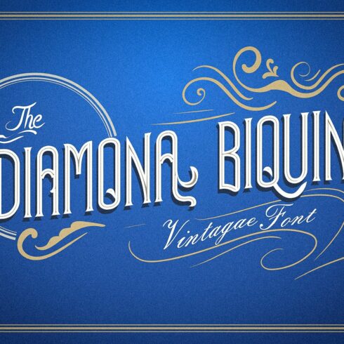 Diamona Biquin - Vintage Fontcover image.