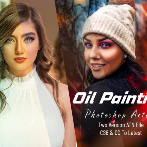 Oil Painting Photoshop Actioncover image.