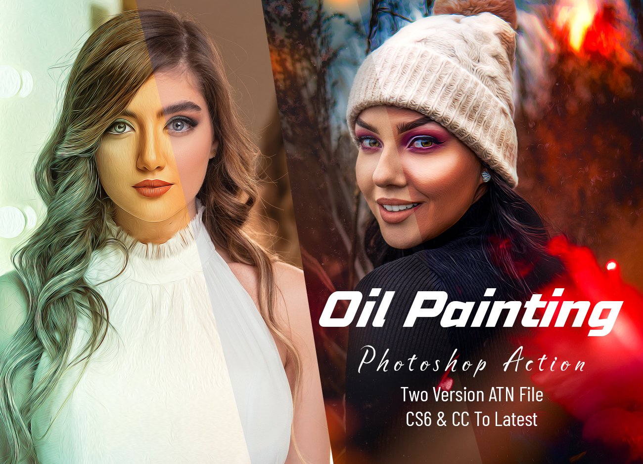 Oil Painting Photoshop Actioncover image.