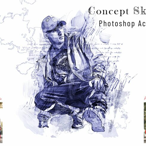 Concept Sketch Photoshop Actioncover image.