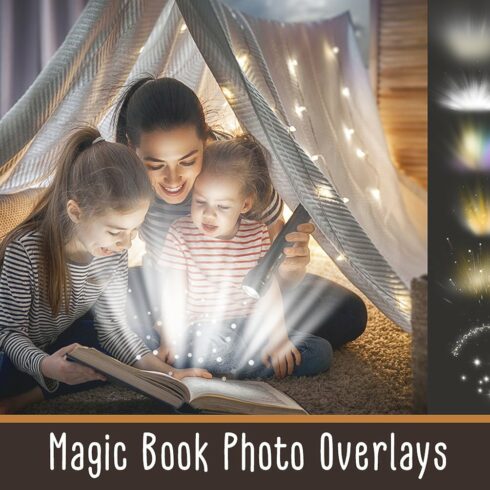 Magic Book Light Photo Overlayscover image.
